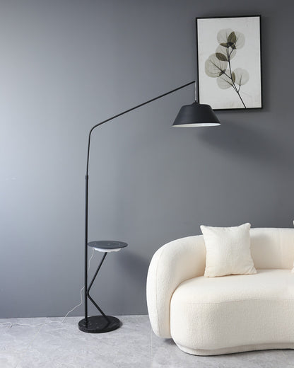 WOMO Dimmable Hanging Floor Lamp with Charging Tray-WM7059