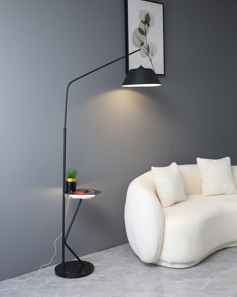 WOMO Dimmable Hanging Floor Lamp with Charging Tray-WM7059