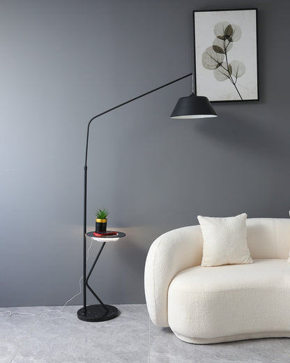 WOMO Dimmable Hanging Floor Lamp with Charging Tray-WM7059