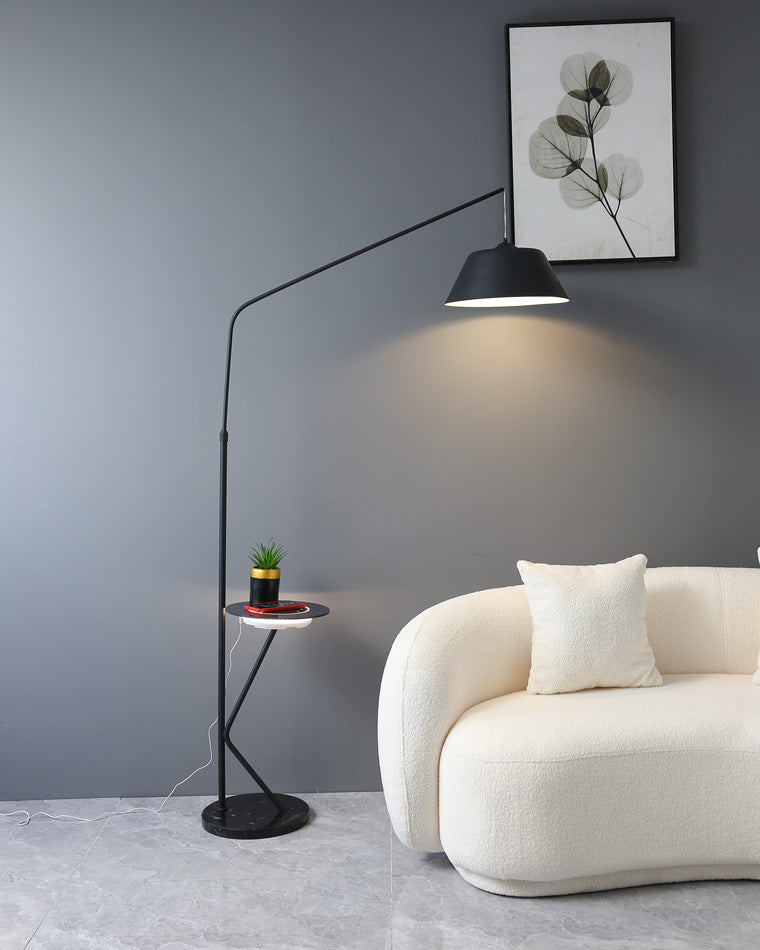 WOMO Dimmable Hanging Floor Lamp with Charging Tray-WM7059