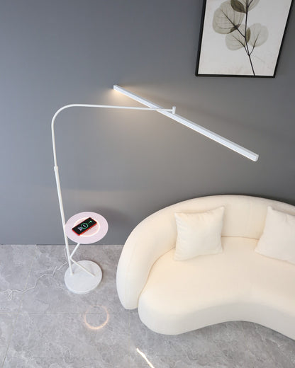 WOMO Linear Reading Floor Lamp with Charging Tray-WM7061