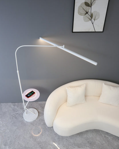 WOMO Linear Reading Floor Lamp with Charging Tray-WM7061