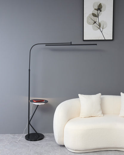 WOMO Linear Reading Floor Lamp with Charging Tray-WM7061