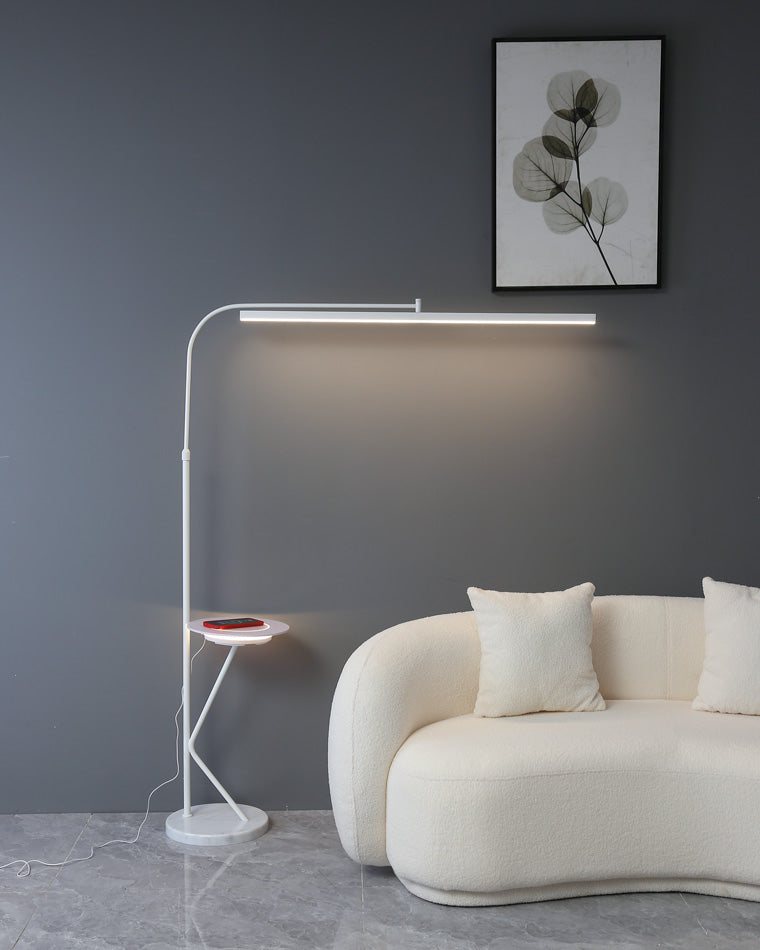 WOMO Linear Reading Floor Lamp with Charging Tray-WM7061