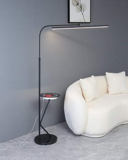 WOMO Linear Reading Floor Lamp with Charging Tray-WM7061