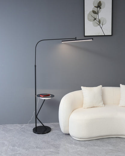 WOMO Linear Reading Floor Lamp with Charging Tray-WM7061