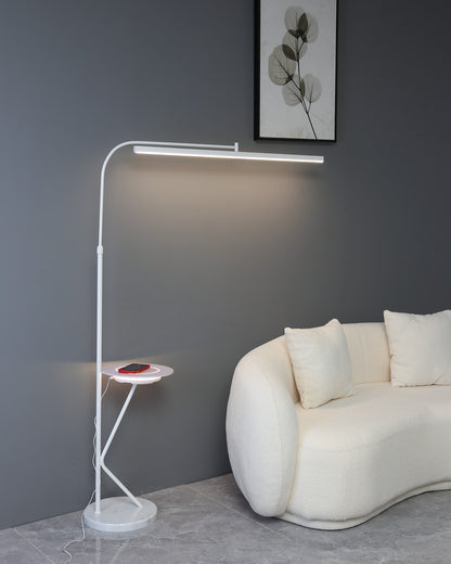 WOMO Linear Reading Floor Lamp with Charging Tray-WM7061