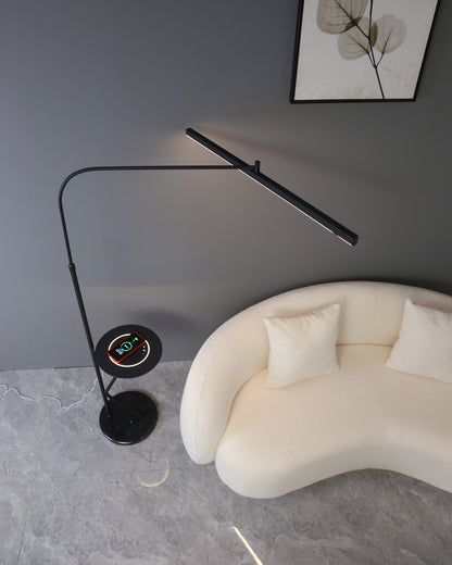 WOMO Linear Reading Floor Lamp with Charging Tray-WM7061