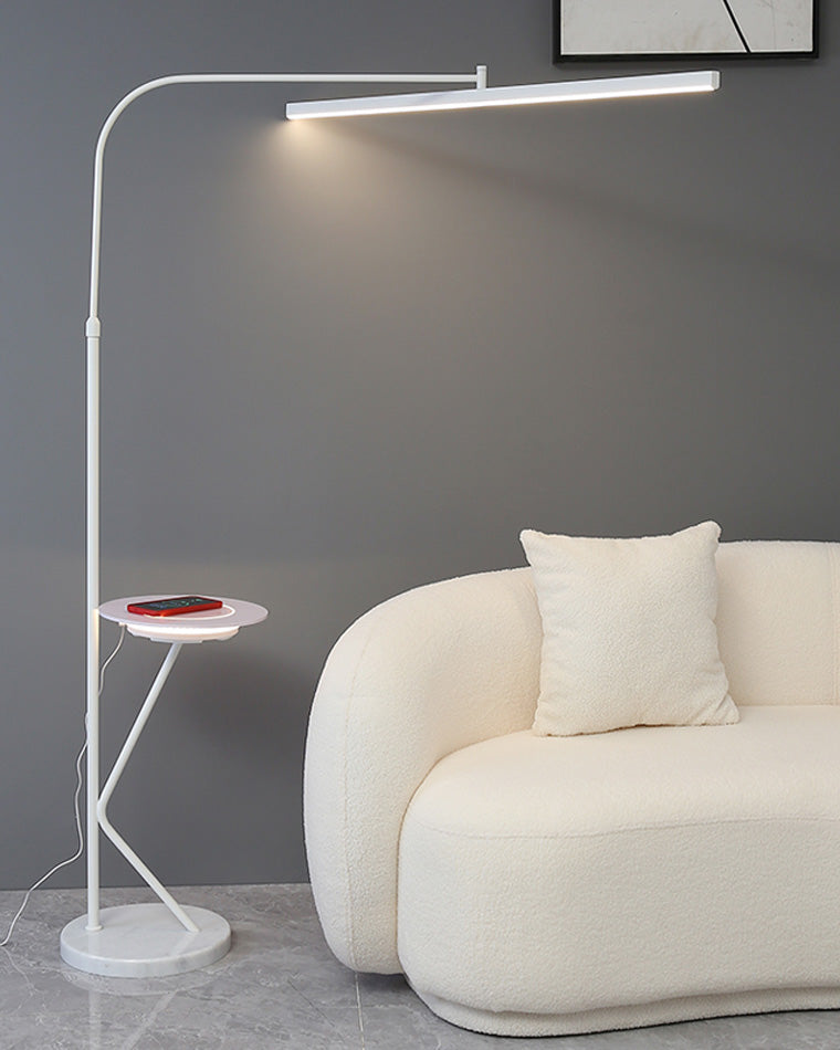 WOMO Linear Reading Floor Lamp with Charging Tray-WM7061