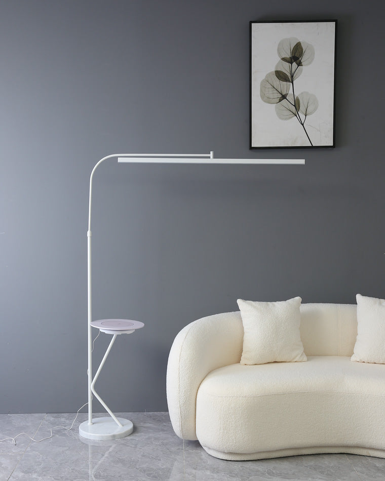 WOMO Linear Reading Floor Lamp with Charging Tray-WM7061