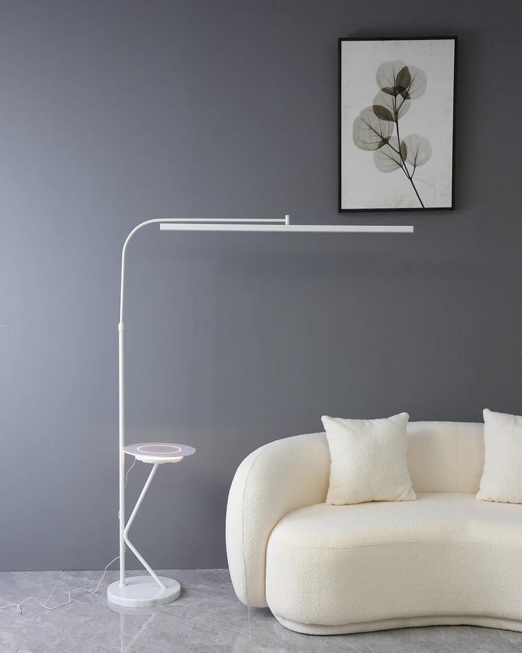 WOMO Linear Reading Floor Lamp with Charging Tray-WM7061