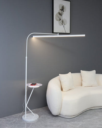 WOMO Linear Reading Floor Lamp with Charging Tray-WM7061