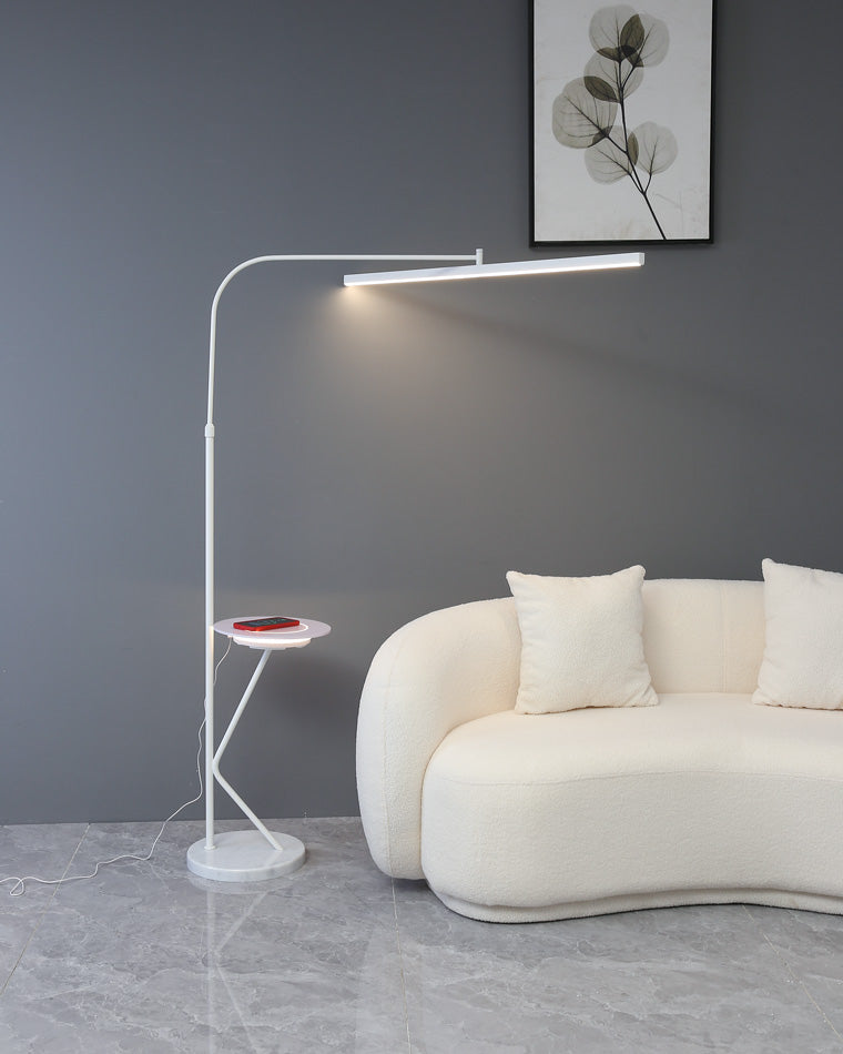 WOMO Linear Reading Floor Lamp with Charging Tray-WM7061