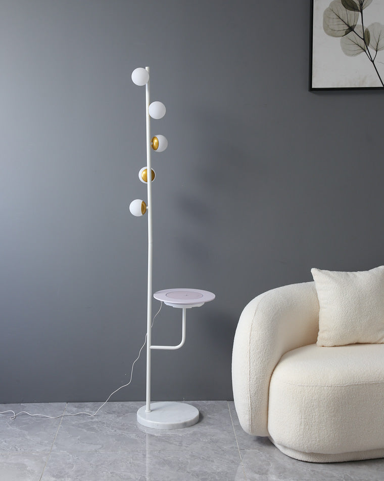 WOMO Bubble Dimmable Floor Lamp with Charging Tray-WM7062