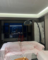WOMO Dome Arc Floor Lamp over Couch-WM7063 thumbnail