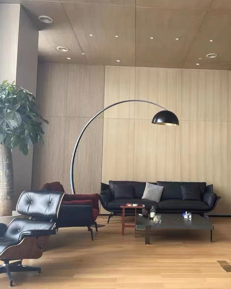 WOMO Dome Arc Floor Lamp over Couch-WM7063