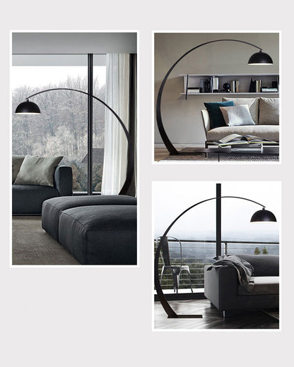 WOMO Dome Arc Floor Lamp over Couch-WM7063