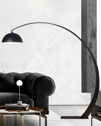 WOMO Dome Arc Floor Lamp over Couch-WM7063