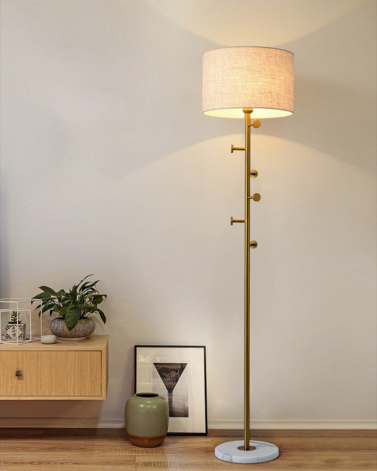 WOMO Coat Rack Tree Floor Lamp-WM7065