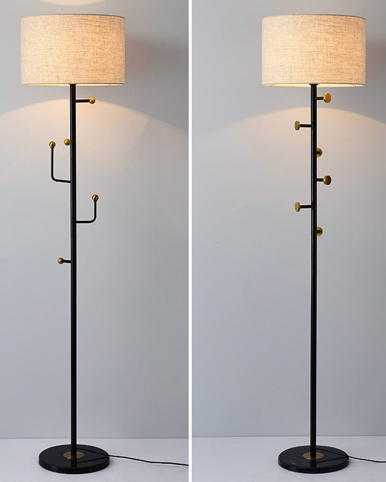 WOMO Coat Rack Tree Floor Lamp-WM7065