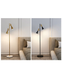 WOMO 2-bulb Adjustable Pole Floor Lamp-WM7067
