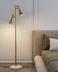 WOMO 2-bulb Adjustable Pole Floor Lamp-WM7067