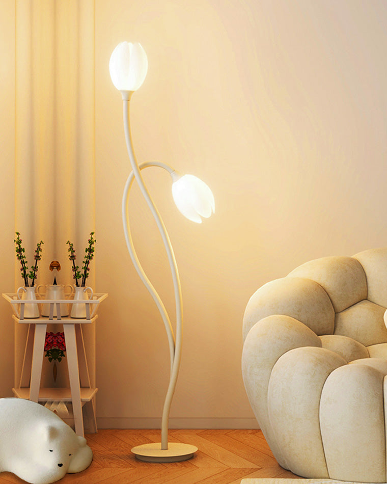 WOMO 2-bulb Flower Floor Lamp-WM7070