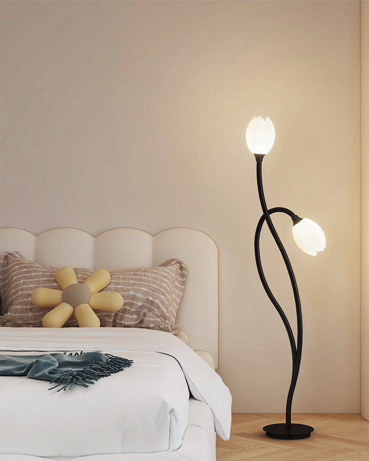 WOMO 2-bulb Flower Floor Lamp-WM7070