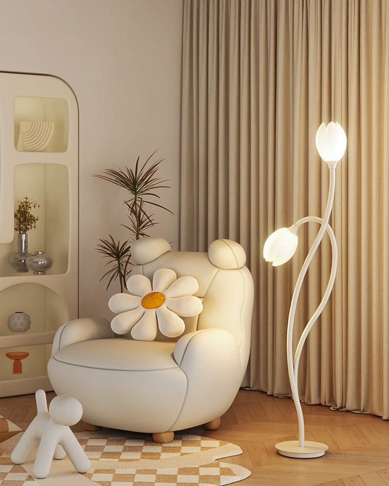 WOMO 2-bulb Flower Floor Lamp-WM7070