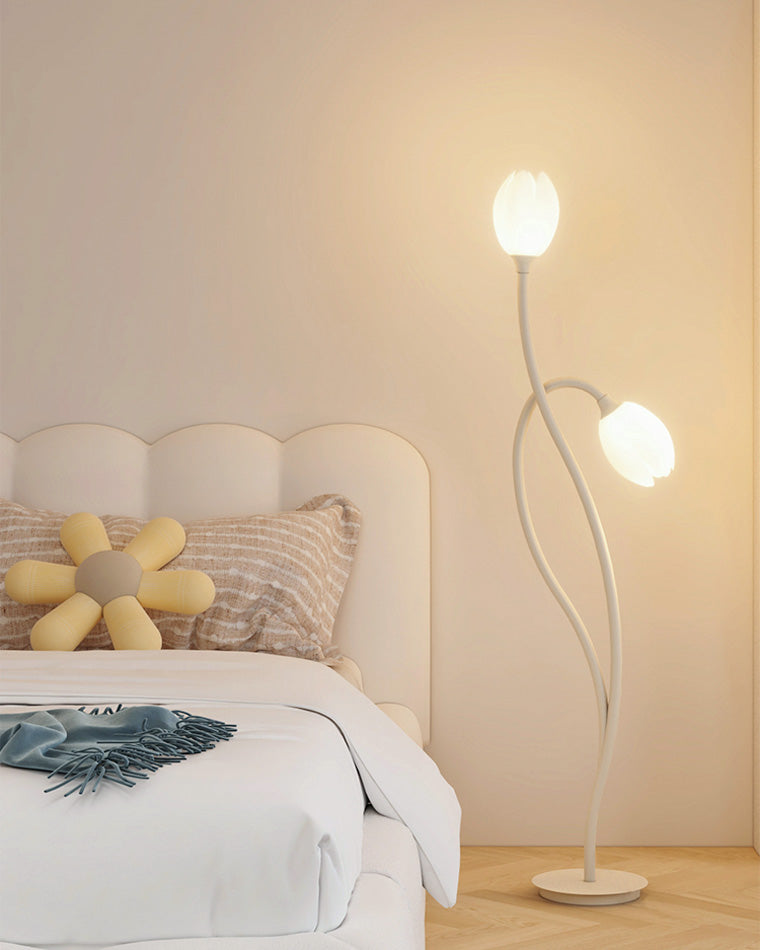 WOMO 2-bulb Flower Floor Lamp-WM7070