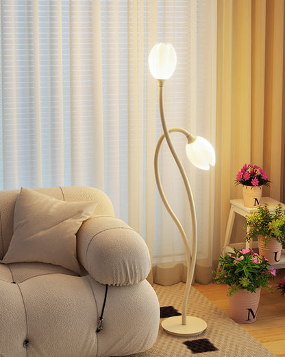 WOMO 2-bulb Flower Floor Lamp-WM7070