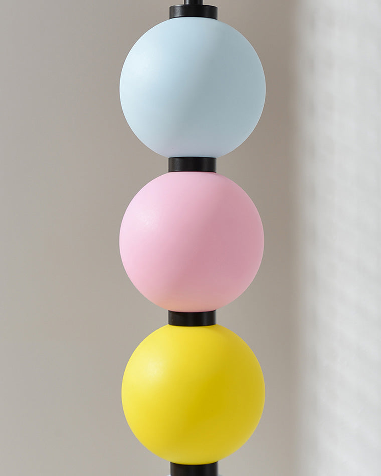 WOMO Colorful Stacked Ball Dimmable Corner Floor Lamp-WM7071