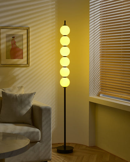 WOMO Colorful Stacked Ball Dimmable Corner Floor Lamp-WM7071