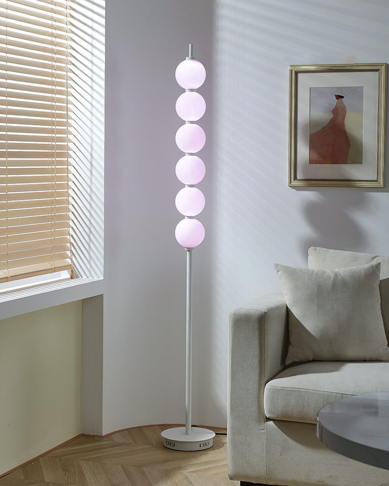 WOMO Colorful Stacked Ball Dimmable Corner Floor Lamp-WM7071