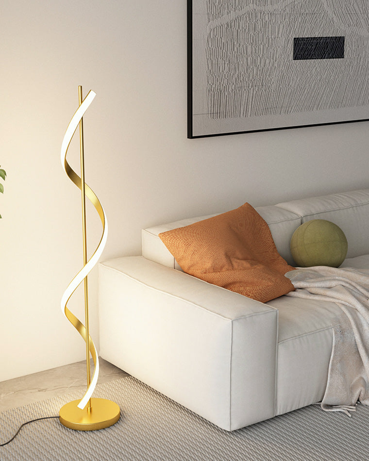 WOMO Dimmable Spiral Floor Lamp-WM7073