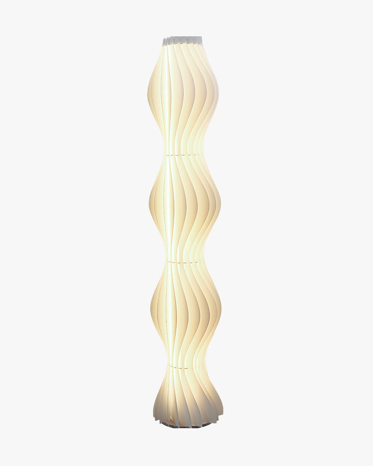 WOMO Wavy Column Floor Lamp with Hue Dimmer-WM7074