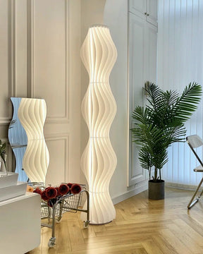 WOMO Wavy Column Floor Lamp with Hue Dimmer-WM7074