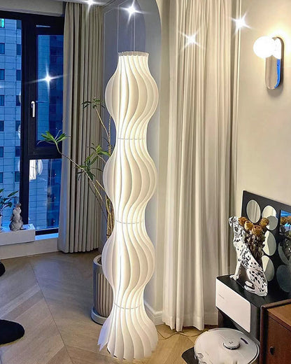 WOMO Wavy Column Floor Lamp with Hue Dimmer-WM7074