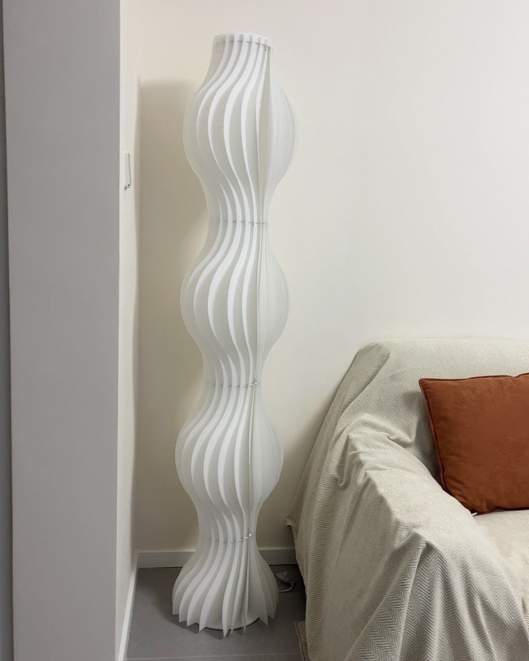 WOMO Wavy Column Floor Lamp with Hue Dimmer-WM7074