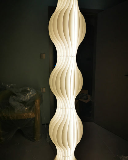 WOMO Wavy Column Floor Lamp with Hue Dimmer-WM7074