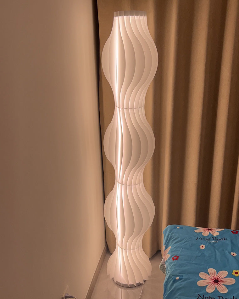 WOMO Wavy Column Floor Lamp with Hue Dimmer-WM7074