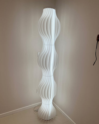 WOMO Wavy Column Floor Lamp with Hue Dimmer-WM7074