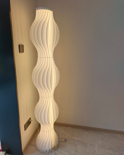 WOMO Wavy Column Floor Lamp with Hue Dimmer-WM7074