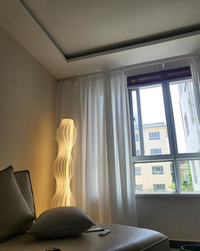 WOMO Wavy Column Floor Lamp with Hue Dimmer-WM7074