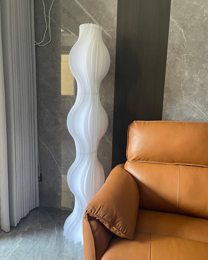 WOMO Wavy Column Floor Lamp with Hue Dimmer-WM7074