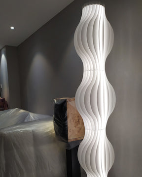 WOMO Wavy Column Floor Lamp with Hue Dimmer-WM7074