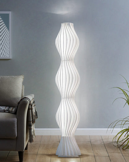 WOMO Wavy Column Floor Lamp with Hue Dimmer-WM7074