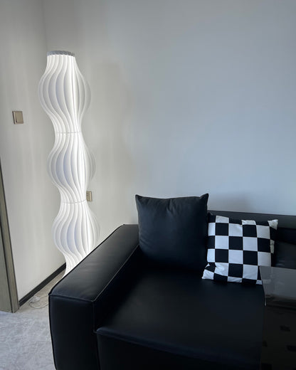 WOMO Wavy Column Floor Lamp with Hue Dimmer-WM7074