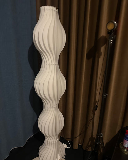 WOMO Wavy Column Floor Lamp with Hue Dimmer-WM7074