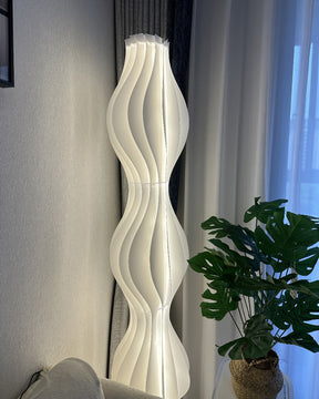 WOMO Wavy Column Floor Lamp with Hue Dimmer-WM7074